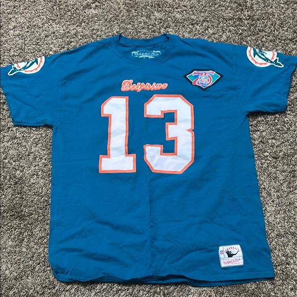 Dan Marino Miami Dolphins Mitchell & Ness throwback t shirt - Picture 1 of 2
